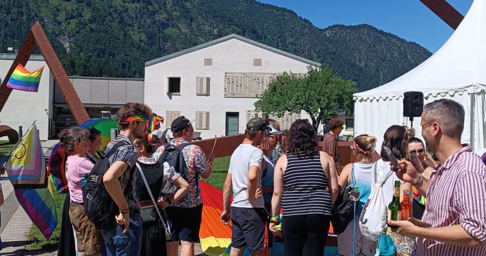 Start der Unken Pride 2023 auf dem Campus von oberrainanderskompetent
